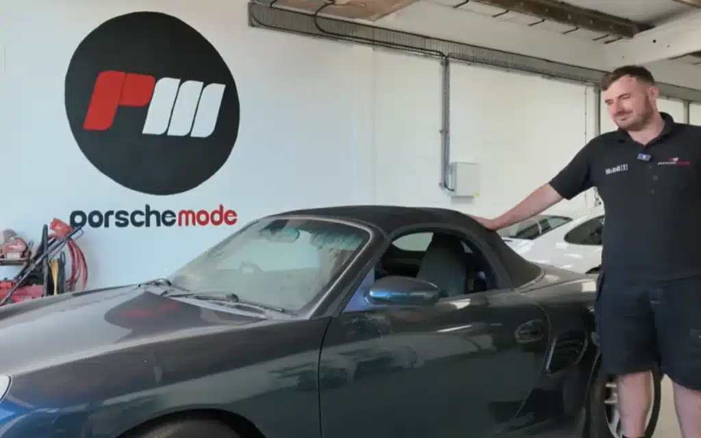 Mechanics revive a dusty Porsche Boxster S 986 after three years in a barn, uncovering rare green paint, hidden faults, and a flat-six that roars back to life
