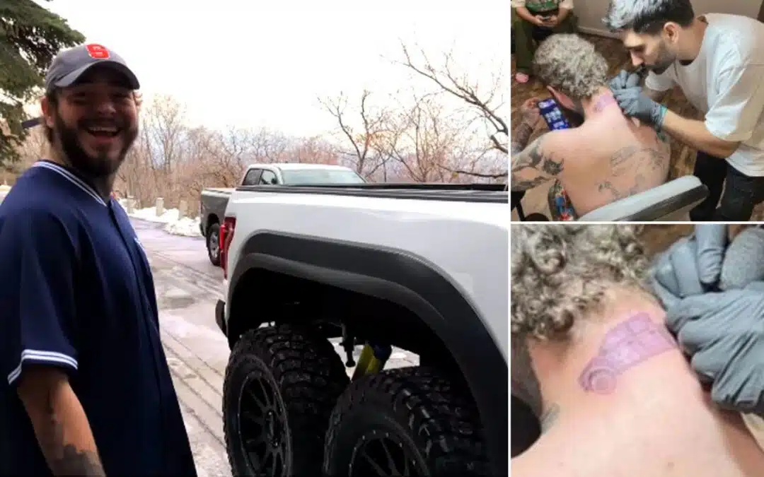 Post Malone es un GRAN fan de su Ford F-150 Raptor