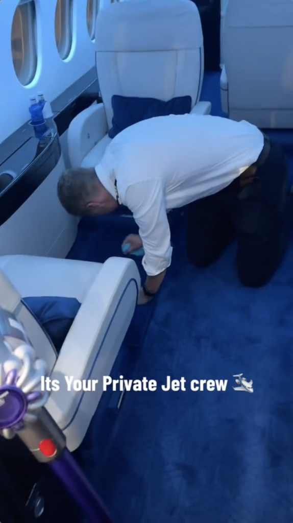 Private jet host reveals job isn't as glamorous as people think