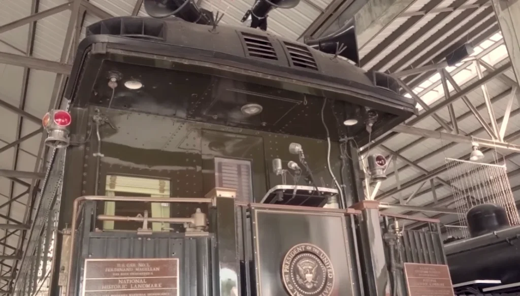 Man shows inside secretive bulletproof railcar used by US presidents before Air Force One was an option