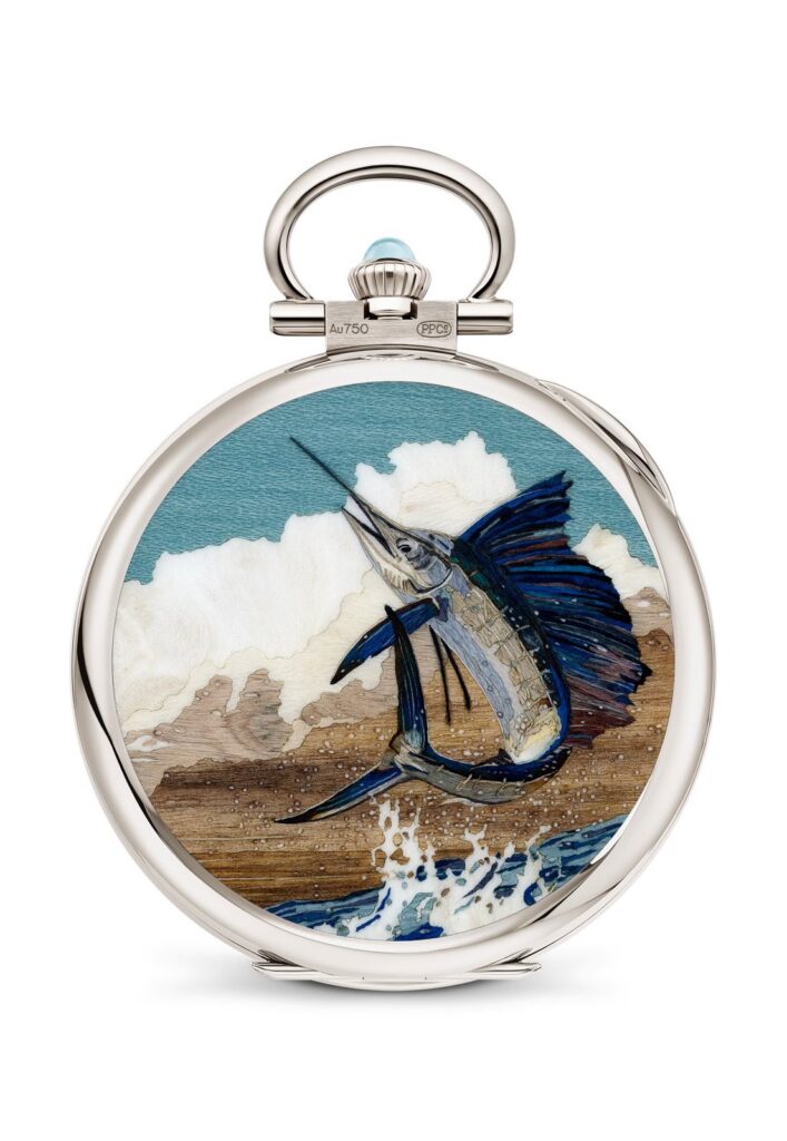 Patek Philippe Rare Handcrafts, pocket watch with a fish