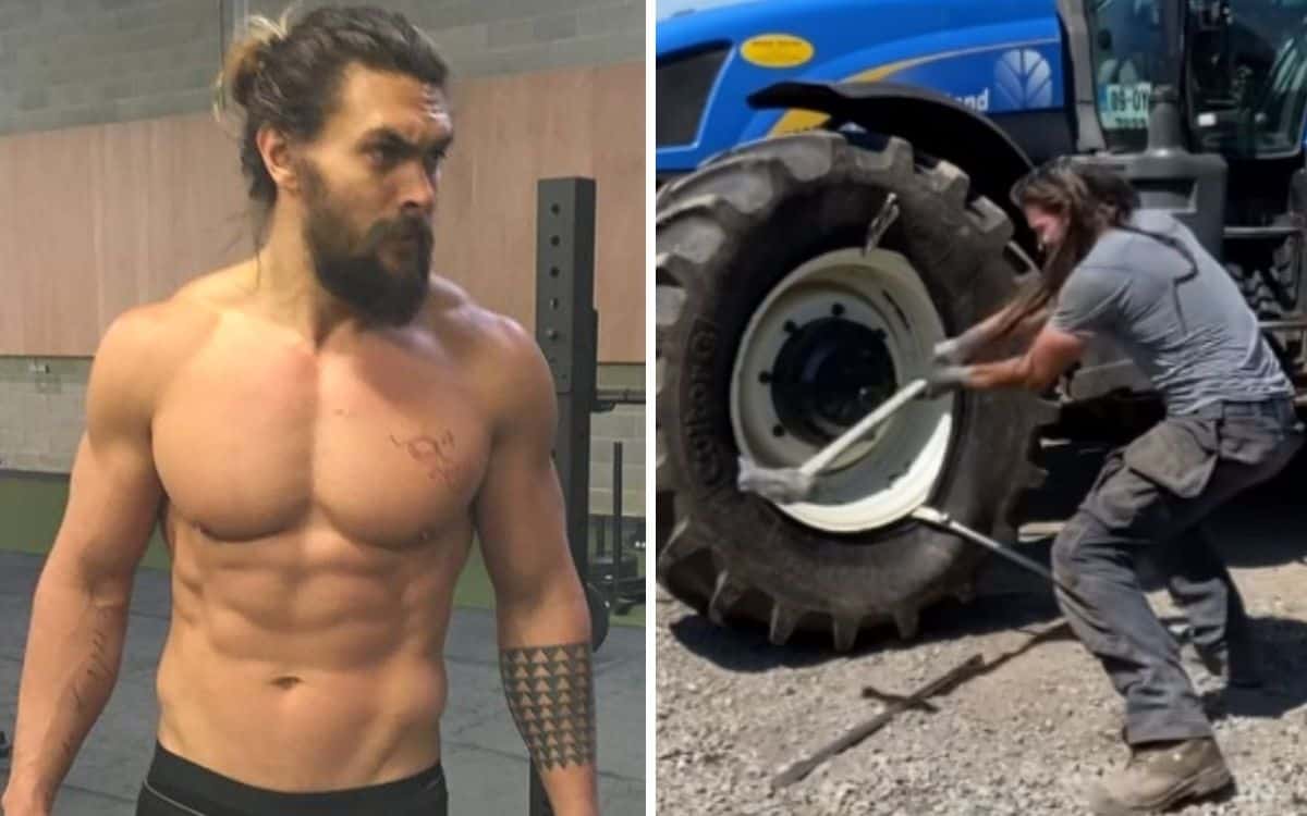 Real-life Aquaman spotted changing tires with giant hammer