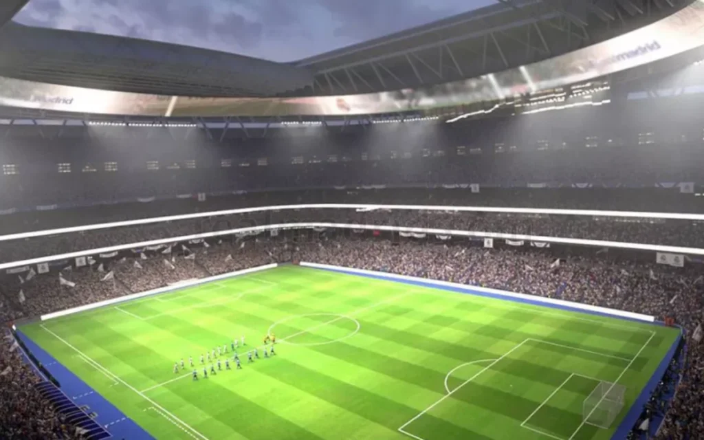 Watch the Real Madrid Bernabéu stadium pull off a crazy transformation as it prepares for Spain’s first NFL game, showing just how far its redesign can go