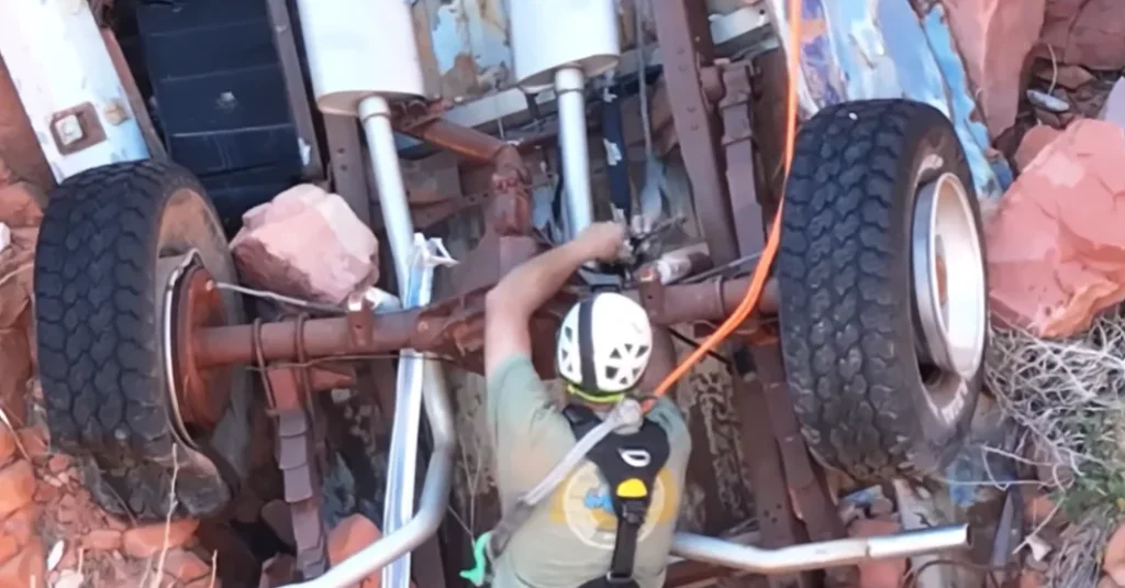 Man goes to recover truck that no one in Utah was willing to rescue and quickly discovers why