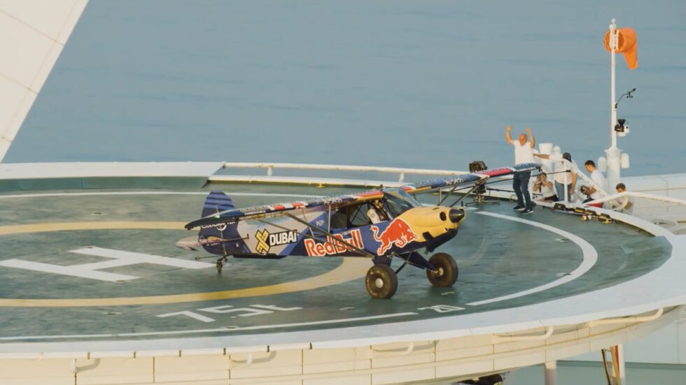 Red Bull Plane Attempts To Land On HELIPAD 700ft In The Air