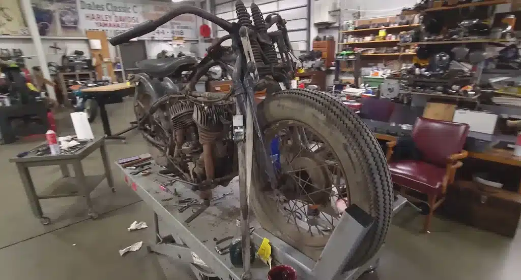 duo attempt to start Harley motorcycle