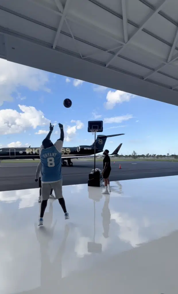 Watch Rick Ross delay take-off in his '$5 billion' jet for incredible reason