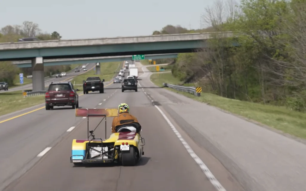 A street-legal land-speed motorcycle listed on Facebook Marketplace was all it took to set one Nashville YouTuber on a very questionable adventure.