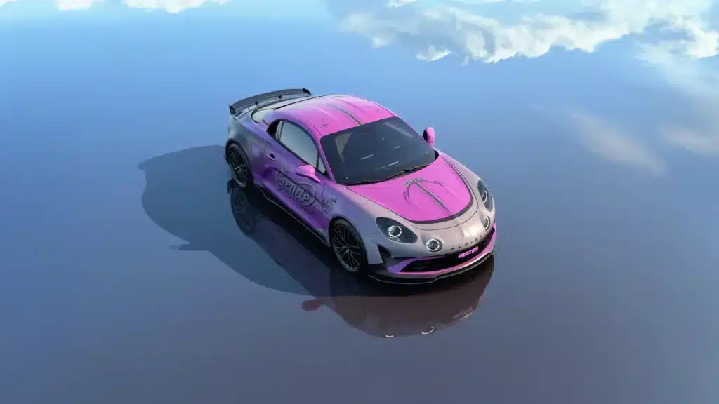 Rocket League collab turns the Alpine A110 into a pink esports show car