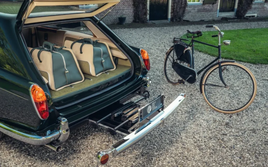 Check out this 1981 Rolls-Royce Corniche that has been completely customized to create a one-off grand tourer shooting brake with a hidden bike rack.