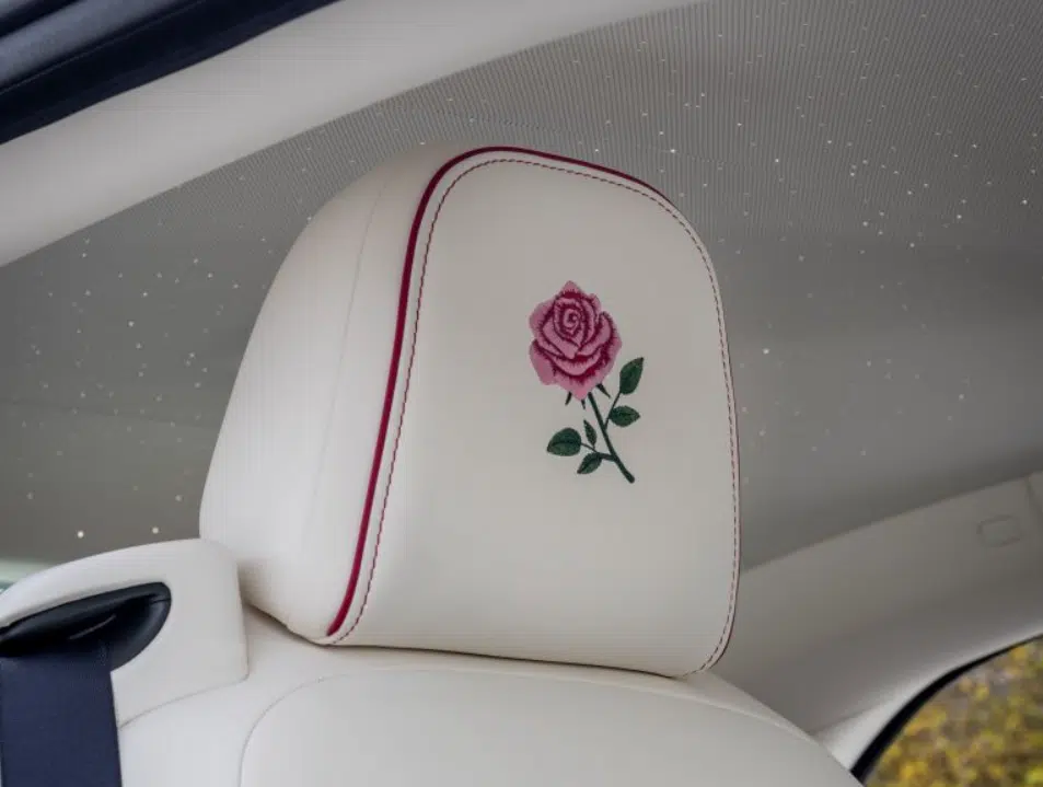 This Dubai millionairess turned a Rolls-Royce Spectre Rose into a half-million dollar love letter