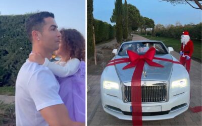 Ronaldo’s girlfriend surprises him with a $350k Rolls-Royce for Christmas