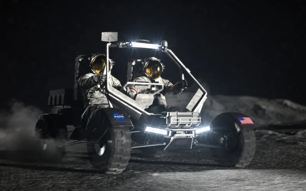Boeing helped build the $281 million NASA lunar rover with a top speed of just 8mph and three of them are still parked on the Moon today