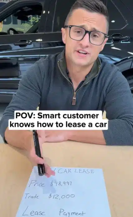 Expert shares why you should never put too much money down when you're leasing a car