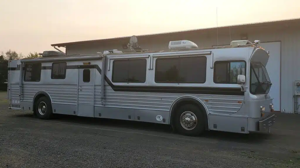 Classic American transit bus transformed into an RV so nice you’d swear it was built that way