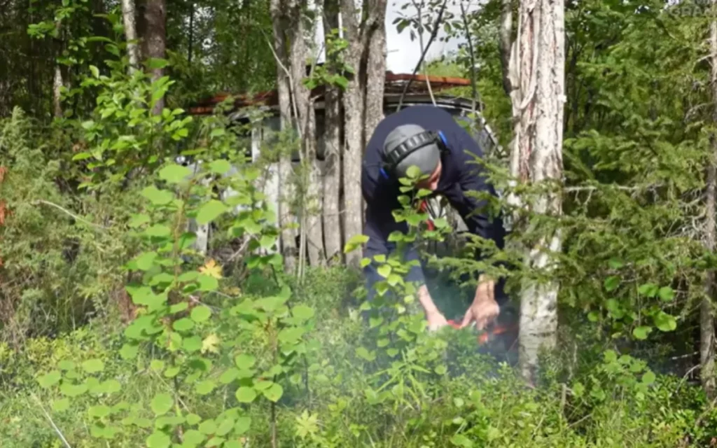 A man unearthed a 1961 Saab 95 that had been sitting in a Swedish forest for 55 years, and managed to bring it roaring back to life, like it was no big deal