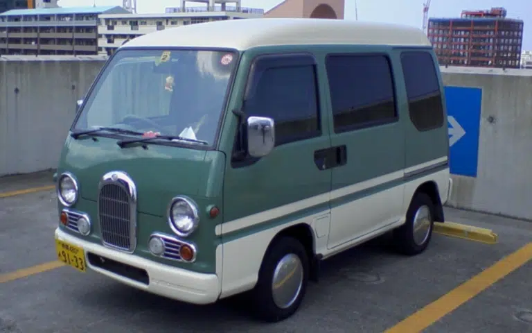A dinky Subaru Kei minivan, known as the Subaru Sambar, can be imported into the United States from Japan thanks to the 25-year rule