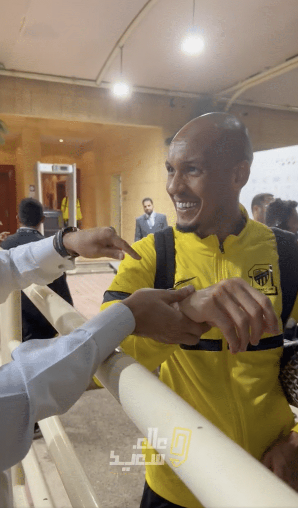 A fan gifted Fabinho a Rolex watch after his performance for his new club Al-Ittihad in Saudi Arabia