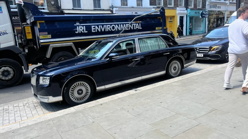 Man walking through London ends up seeing a Toyota car he did not recognize and finds out its the spot of the century