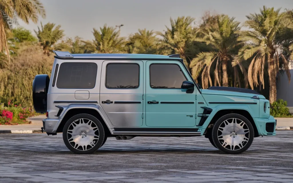 Supercar Blondie is auctioning her 800 horsepower Brabus G63 Widestar daily driver with a striking Tiffany Blue interior and one-of-a-kind build