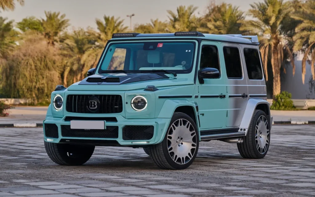 Supercar Blondie is auctioning her 800 horsepower Brabus G63 Widestar daily driver with a striking Tiffany Blue interior and one-of-a-kind build