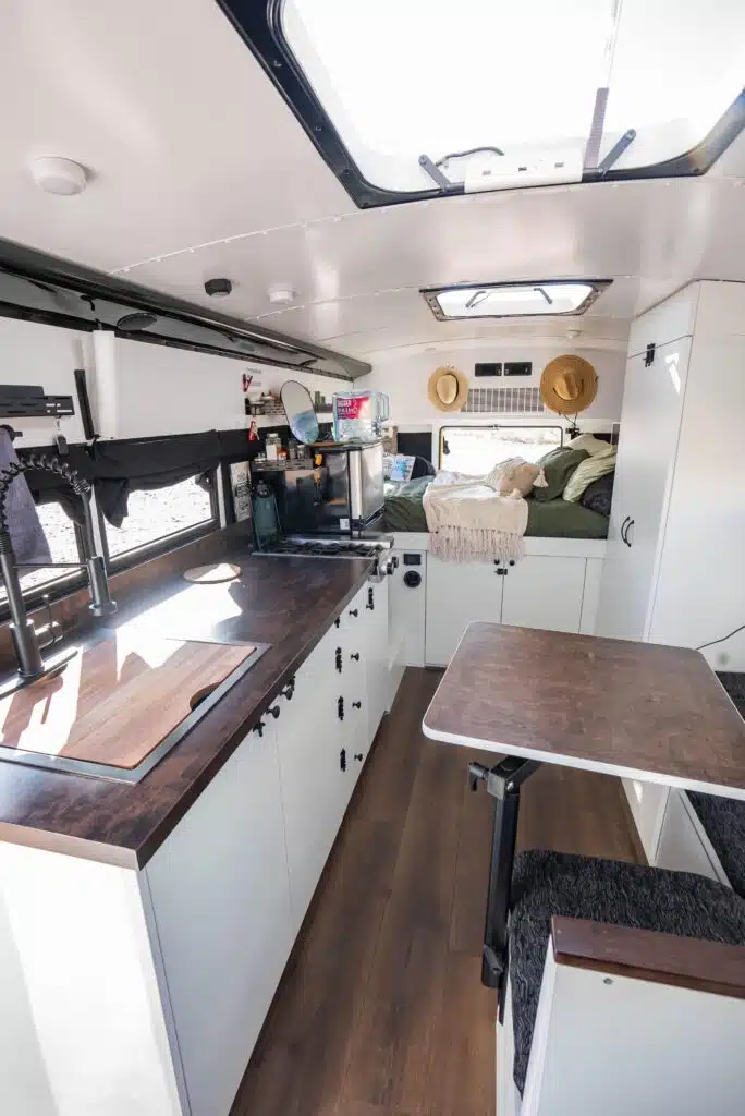 Old school bus was gutted and then turned into a brilliant off-grid home