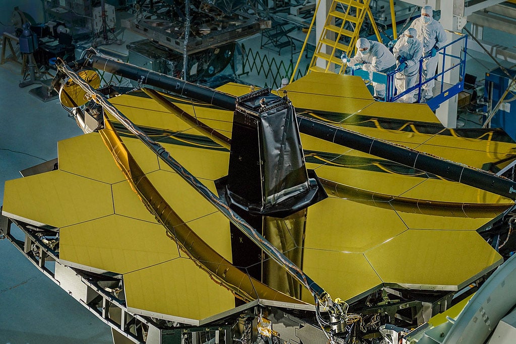 The question marked-space image was captured by the James Webb Space Telescope