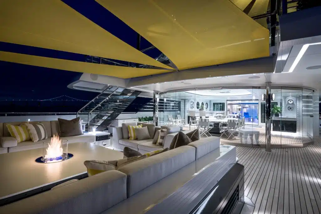 A Florida millionaire made sure his 209ft yacht was the perfect place for his pet pooches and even created an on-board puppy park