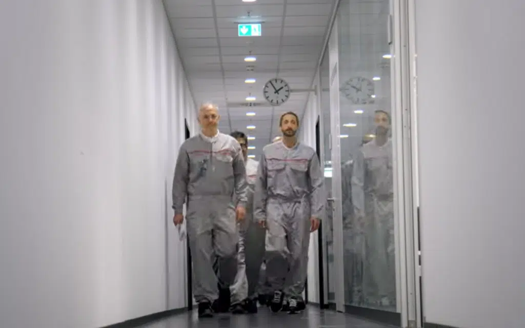 Adrien Brody steps into Porsche Stuttgart for The Intern documentary and learns there are no retakes on the factory floor