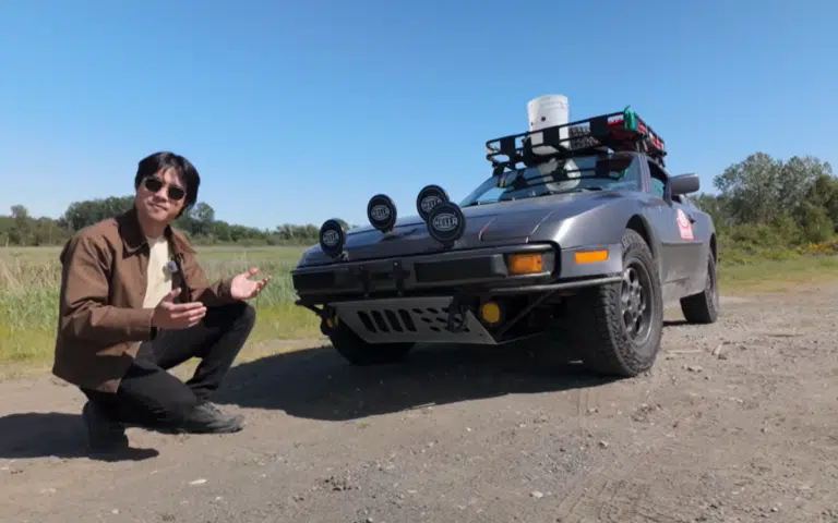 This might be the weirdest Porsche ever made – a lifted, V8-swapped 944 that was driven into a river just to prove a point.