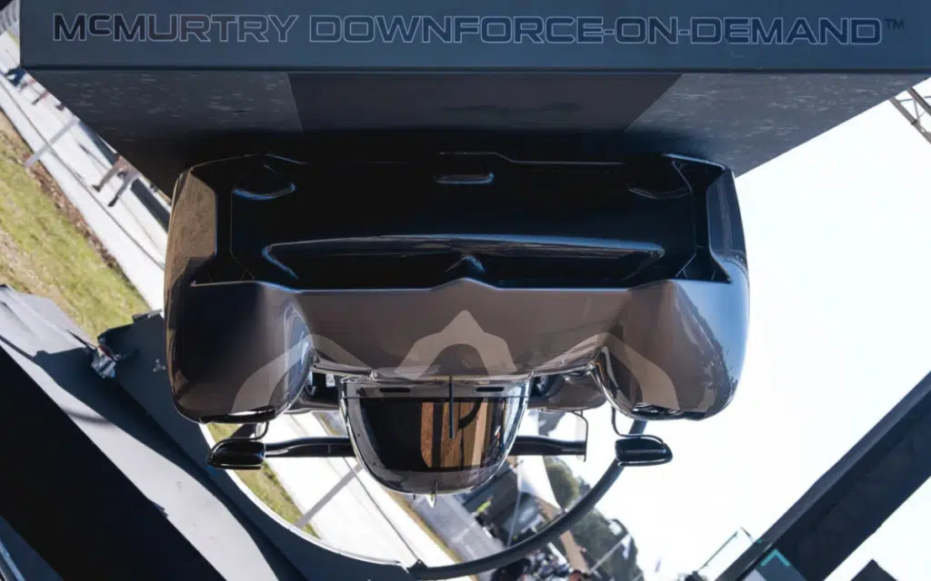 McMurtry shows off its upside-down hypercar tech at Goodwood with a spinning rig – called the Rotator – and proof the Spéirling can drive on the ceiling.