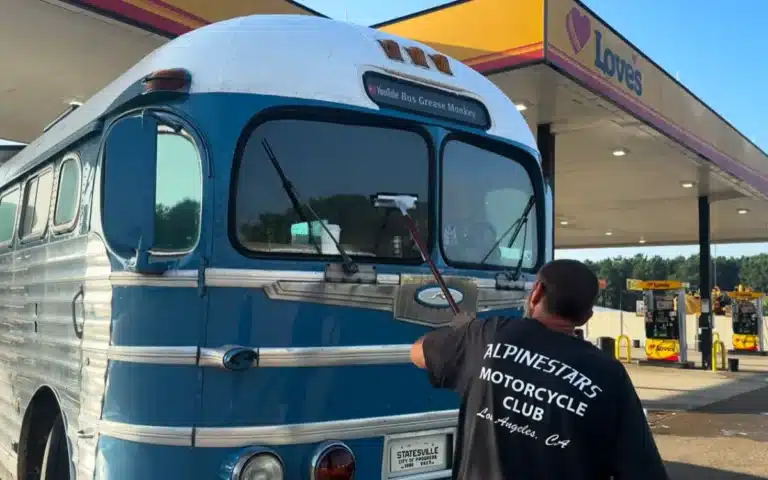 A 77-year-old vintage Greyhound Silverside named Lenny just completed a 2,000mi road trip after years in storage and proved he's far from finished