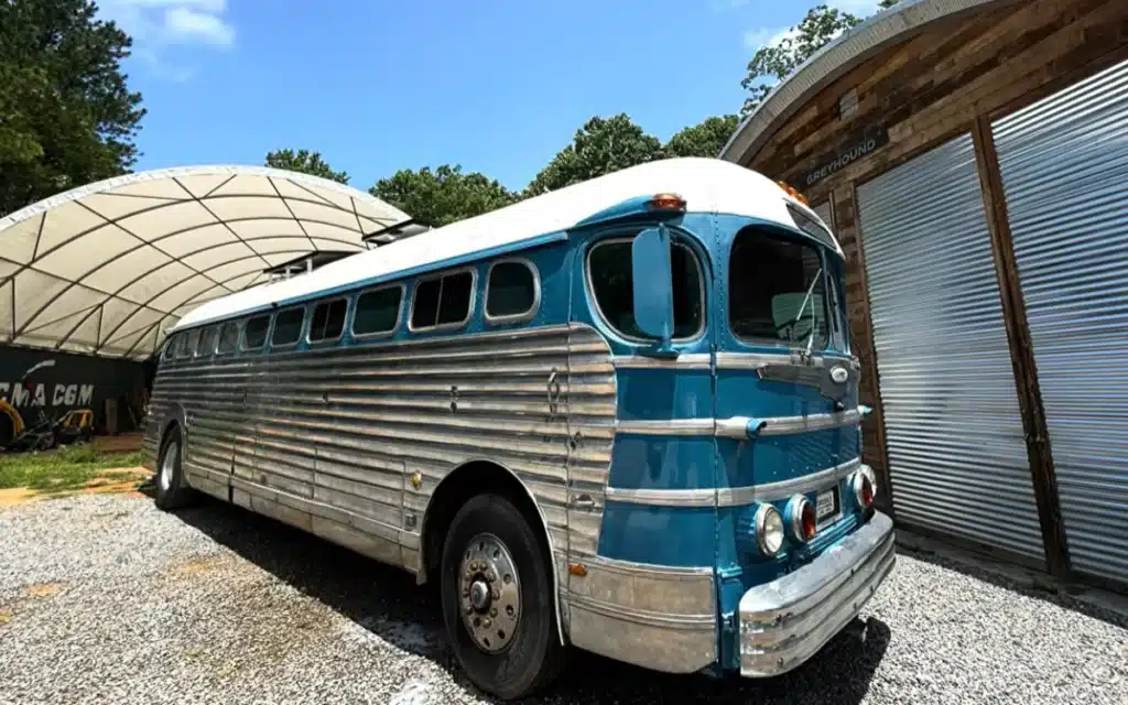 A 77-year-old vintage Greyhound Silverside named Lenny just completed a 2,000mi road trip after years in storage and proved he's far from finished