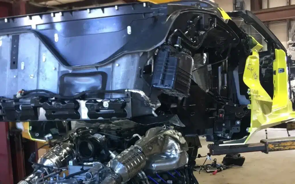 GM cuts brand-new Corvettes in half before they even hit the road, and a Facebook post showing the process just split the internet in two