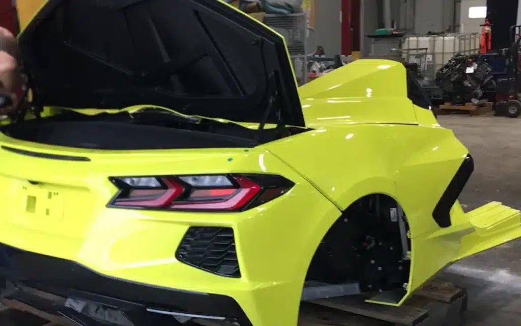 GM cuts brand-new Corvettes in half before they even hit the road, and a Facebook post showing the process just split the internet in two