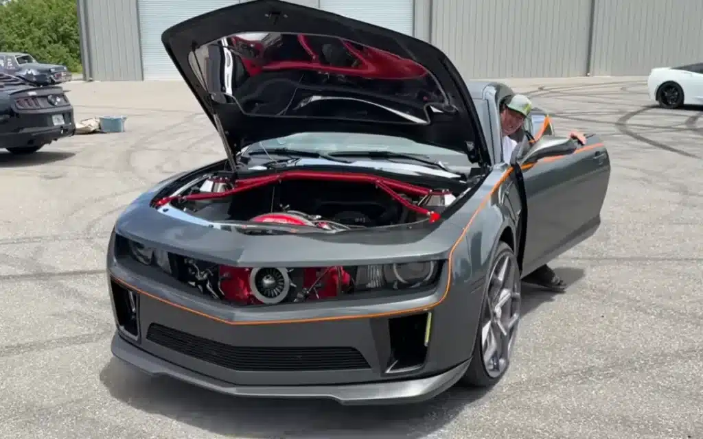 He built a turbine-powered Camaro, took it through the McDonald's drive-thru, and everything went up in smoke – literally