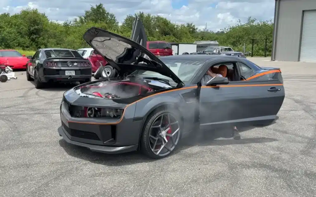 He built a turbine-powered Camaro, took it through the McDonald's drive-thru, and everything went up in smoke – literally