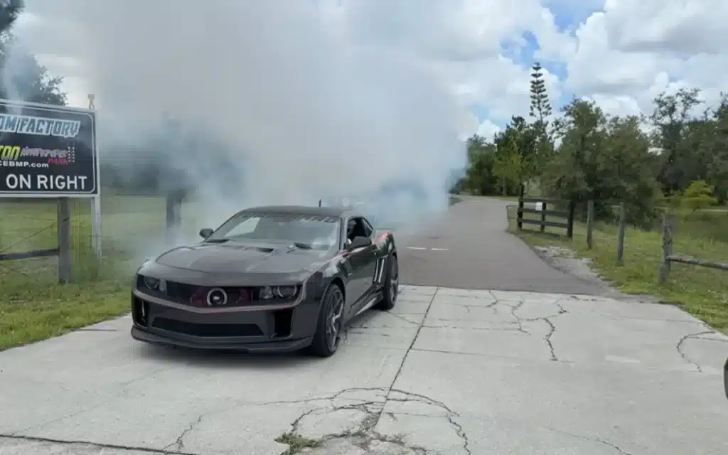 He built a turbine-powered Camaro, took it through the McDonald's drive-thru, and everything went up in smoke – literally
