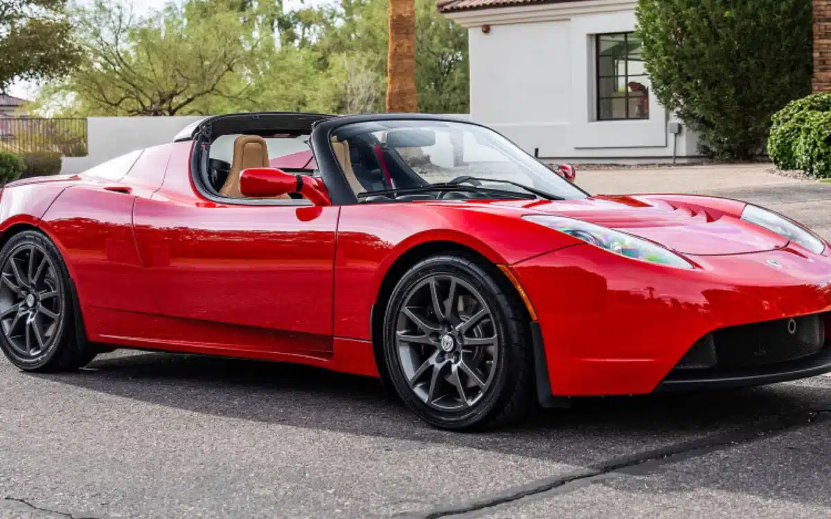 2008 Tesla Roadster with astonishingly low 1,821 miles is now up for sale