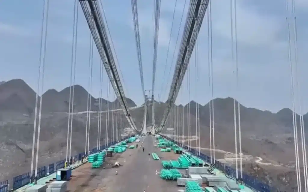 China sliced a mountain in half to build the Guizhou Luan Expressway, crowned by the Huajiang Canyon Bridge, soon to be the world’s highest at 2,051ft