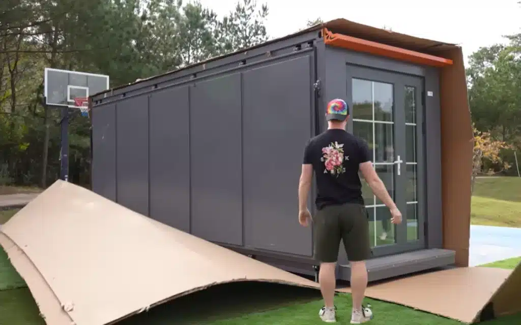 This YouTuber bought a $39,000 Amazon house and discovered it had no electrical outlets, turning his viral stunt into a hilarious off-grid adventure