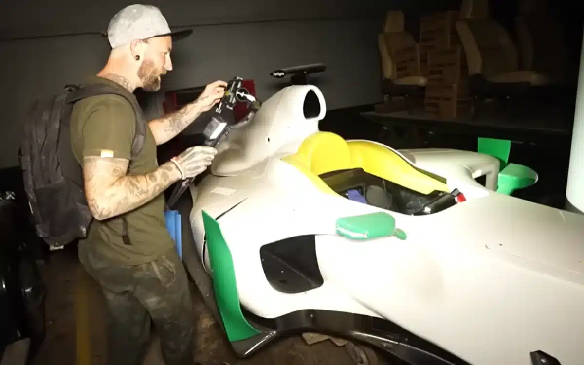 Underground bunker that’s a real-life Batcave holds a Bentley and a bare-boned Formula 1 car
