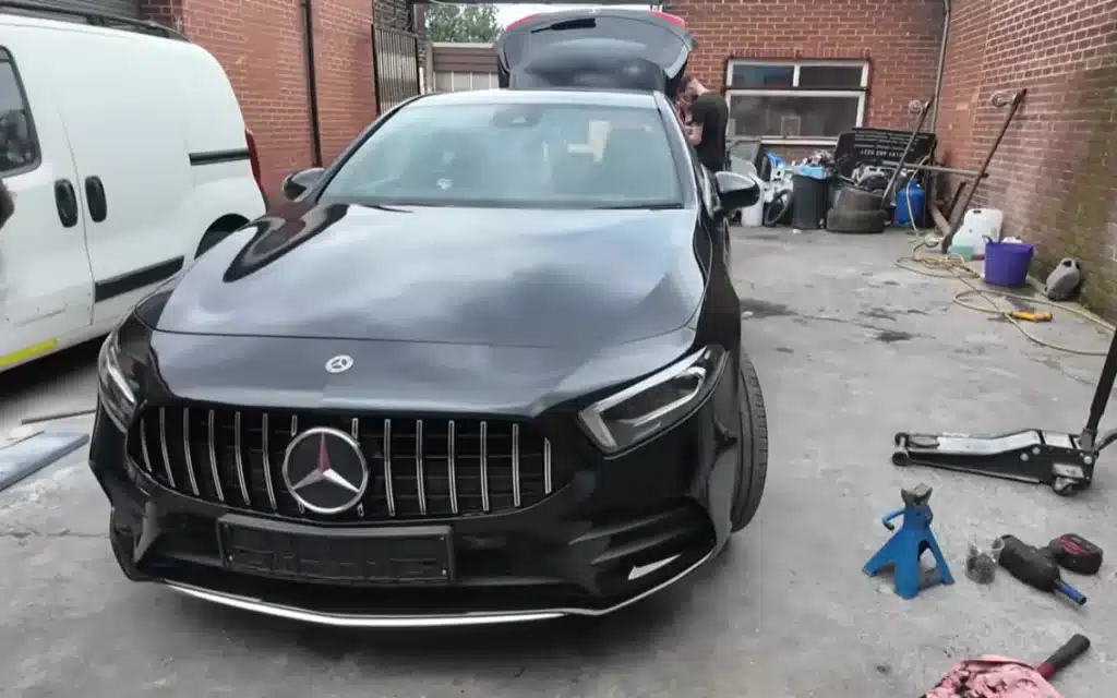 Man buys a crash-damaged 2020 Mercedes-Benz A-Class for under $10k, fixes it in four hours, and flips it for a profit of up to $5,400