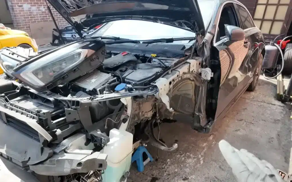Man buys a crash-damaged 2020 Mercedes-Benz A-Class for under $10k, fixes it in four hours, and flips it for a profit of up to $5,400