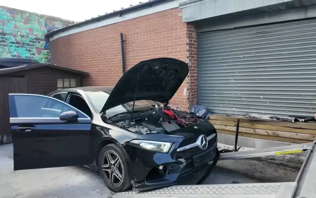 Man buys a crash-damaged 2020 Mercedes-Benz A-Class for under $10k, fixes it in four hours, and flips it for a profit of up to $5,400