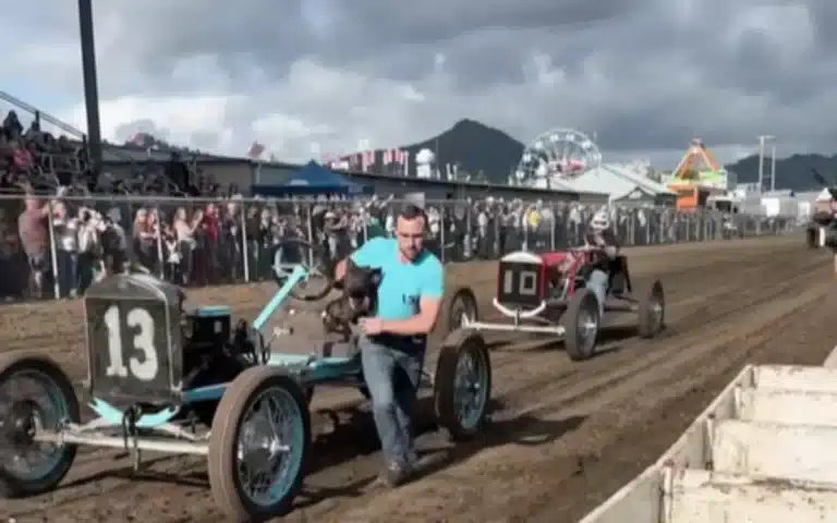 For 100 years, Oregon’s Pig-N-Ford Race has mixed Model T cars, live pigs, and pure chaos, and it might be the most redneck motorsport on Earth