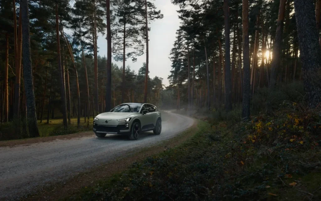 The Volvo EX60 Cross Country adds Frost Green paint, extra ride height, and air suspension to turn the electric SUV into something ready for light off-road adventures