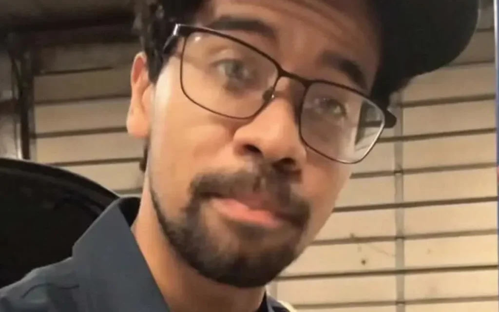 A US mechanic shares a simple engine bay trick using a magnet and glove to retrieve a dropped bolt from tight, hard-to-reach spaces