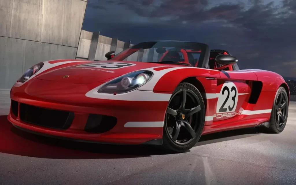 Porsche can reset a Carrera GT to zero miles through its Factory Re-Commission program, rebuilding it from scratch with fully custom details