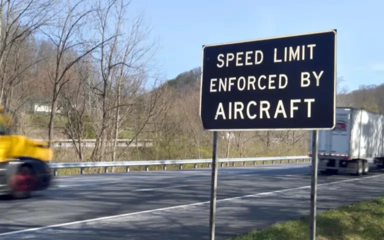 A TikTok user was shocked by a Virginia speeding ticket after ignoring a 'speed limit enforced by aircraft' sign – turns out, it's real.
